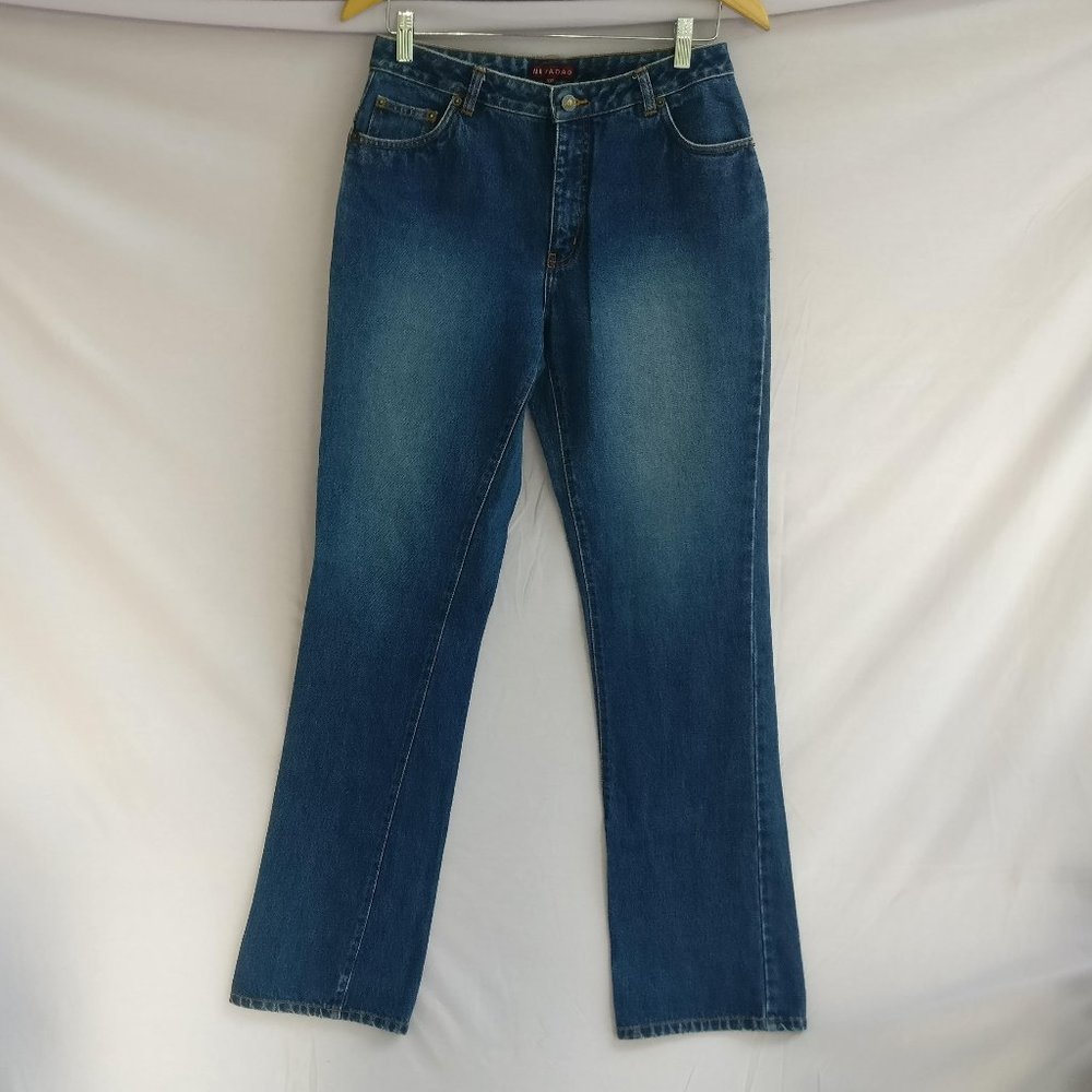 Straight Leg blue jeans Size 10T for TALL Lady Long Inseam 34"